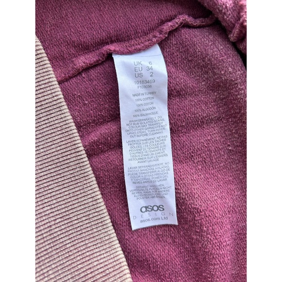 ASOS DESIGN Petite oversized washed sweatshirt in blush - Picture 11 of 11